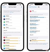 اپل نسخه بتای iOS ۱۵.۲ را با گزارش حریم خصوصی برنامه منتشر کرد