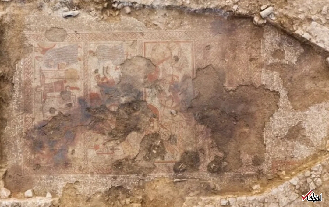 کشف موزائیک‌های ۱۷۰۰ ساله زیر یک مزرعه کشاورزی