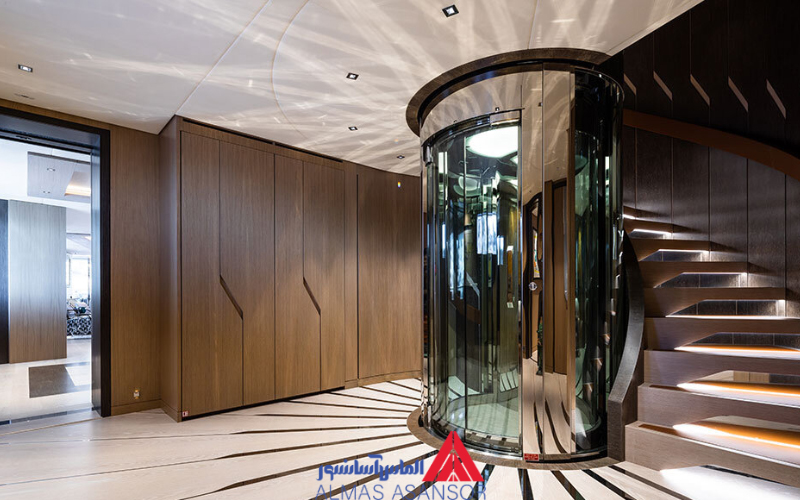 افزایش زیبایی ساختمان با آسانسور شیشه ای
