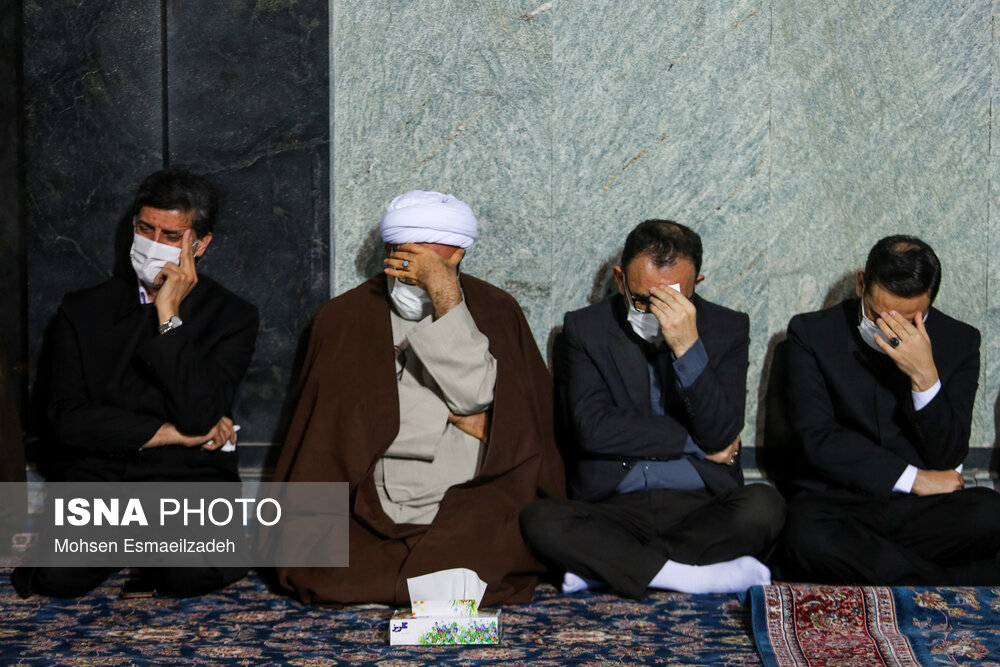 تصاویر: وداع با پیکر شهید حجت‌الاسلام محمد اصلانی در حرم رضوی