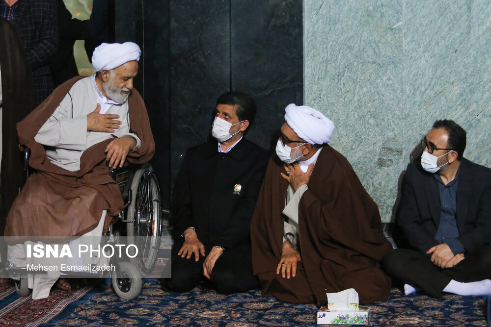 تصاویر: وداع با پیکر شهید حجت‌الاسلام محمد اصلانی در حرم رضوی