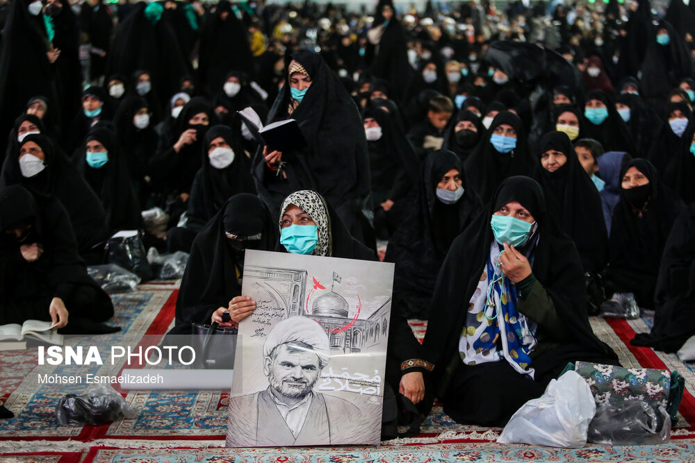 تصاویر: وداع با پیکر شهید حجت‌الاسلام محمد اصلانی در حرم رضوی