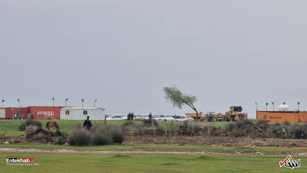 پیمانکار پروژه میانکاله فعالیت های خود و تخریب مرتع را سرعت بخشید +ویدیو و تصاویر