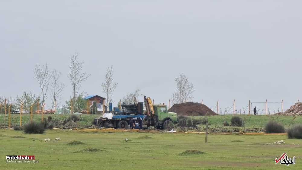 پیمانکار پروژه میانکاله فعالیت های خود و تخریب مرتع را سرعت بخشید +ویدیو و تصاویر