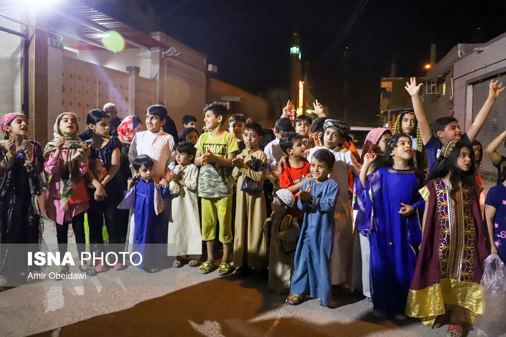 تصاویر: آیین سنتی «گرگیعان» در اهواز