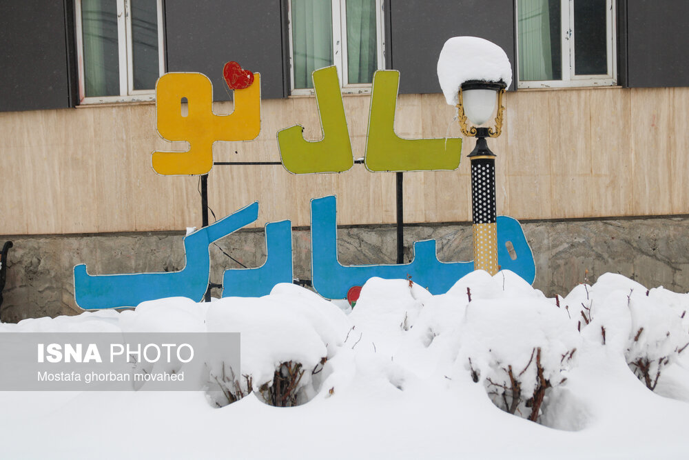 تصاویر: بارش برف در شهرستان اهر و منطقه ارسباران