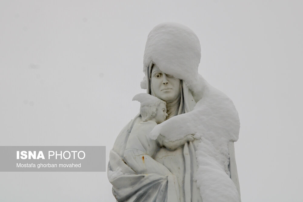 تصاویر: بارش برف در شهرستان اهر و منطقه ارسباران