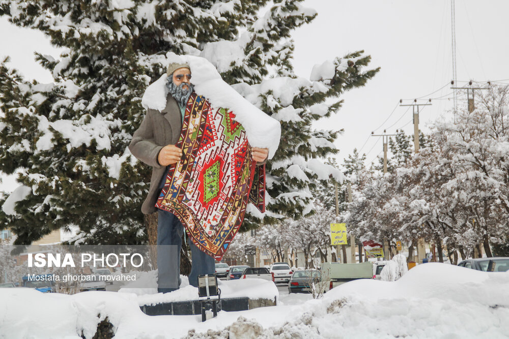 تصاویر: بارش برف در شهرستان اهر و منطقه ارسباران