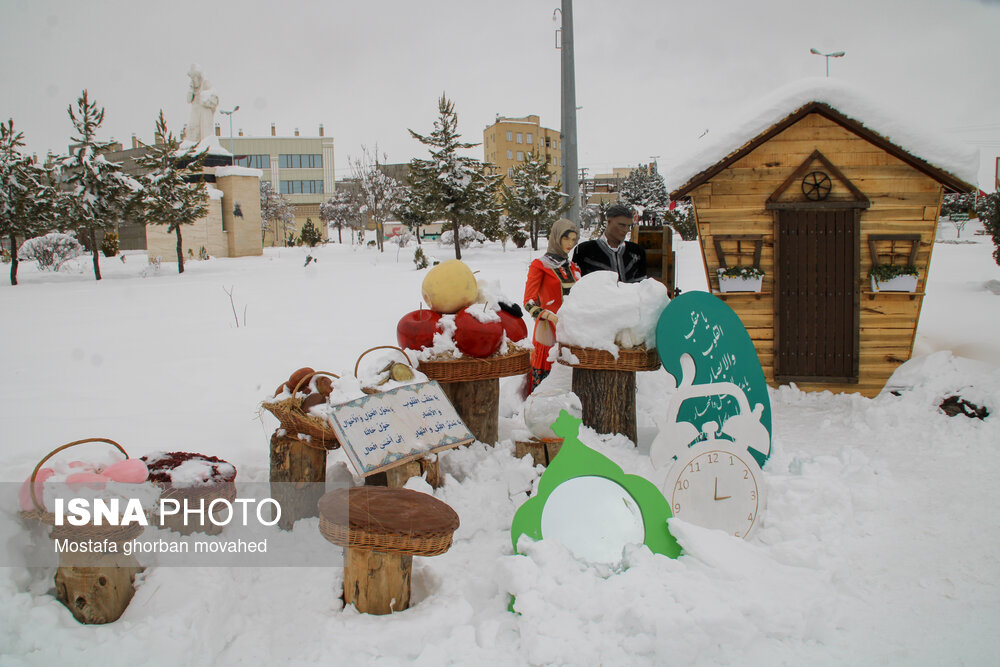 تصاویر: بارش برف در شهرستان اهر و منطقه ارسباران