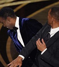 ویدیو / سیلی ویل اسمیت به مجری اسکار به خاطر شوخی با همسرش