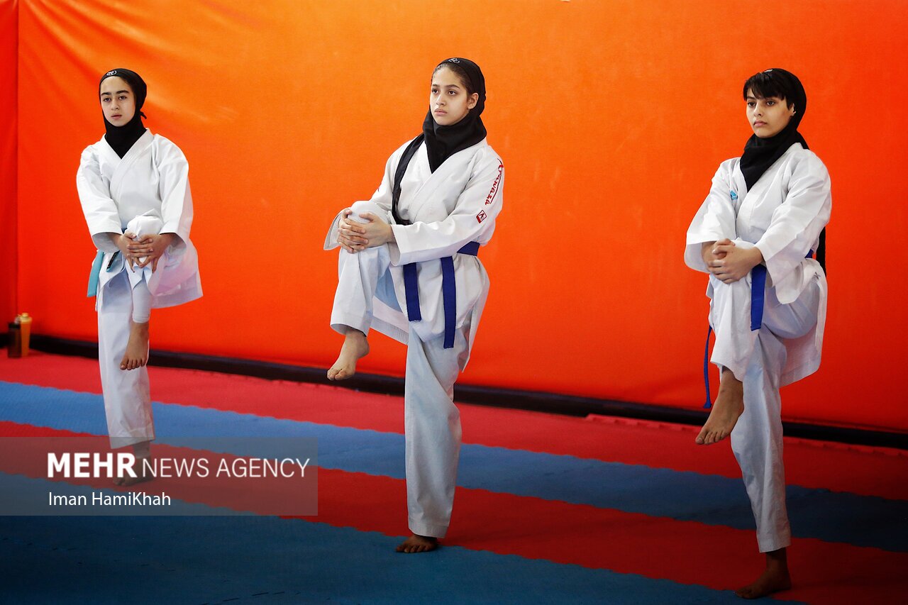 تصاویر: اردوی تیم ملی کاراته دختران در همدان
