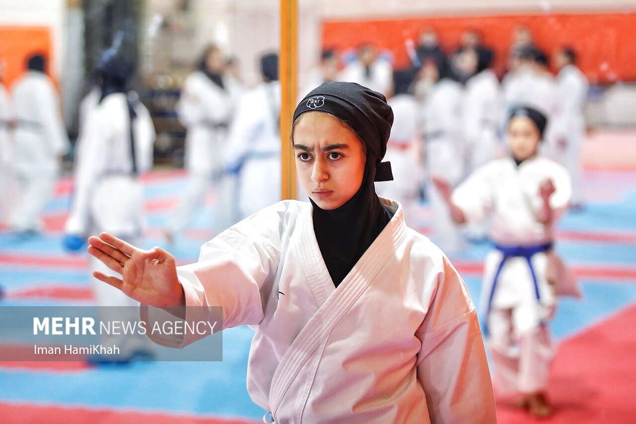 تصاویر: اردوی تیم ملی کاراته دختران در همدان