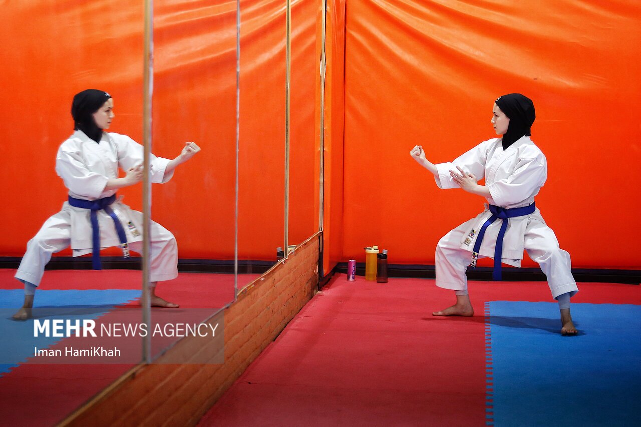 تصاویر: اردوی تیم ملی کاراته دختران در همدان