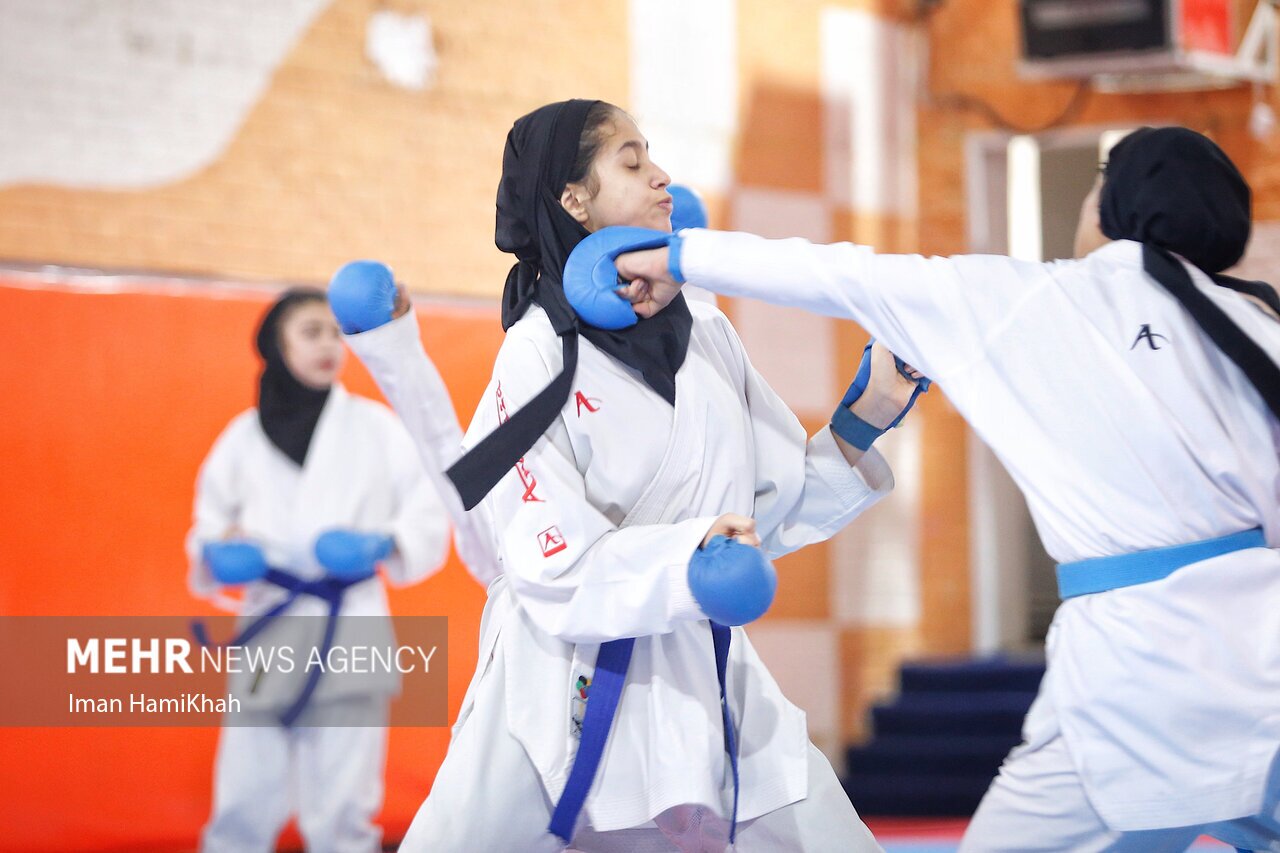 تصاویر: اردوی تیم ملی کاراته دختران در همدان