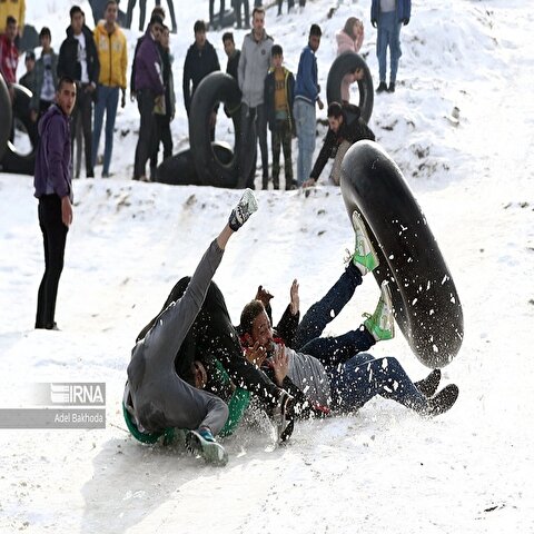 تصاویر: تفریح زمستانی آخر هفته در همدان