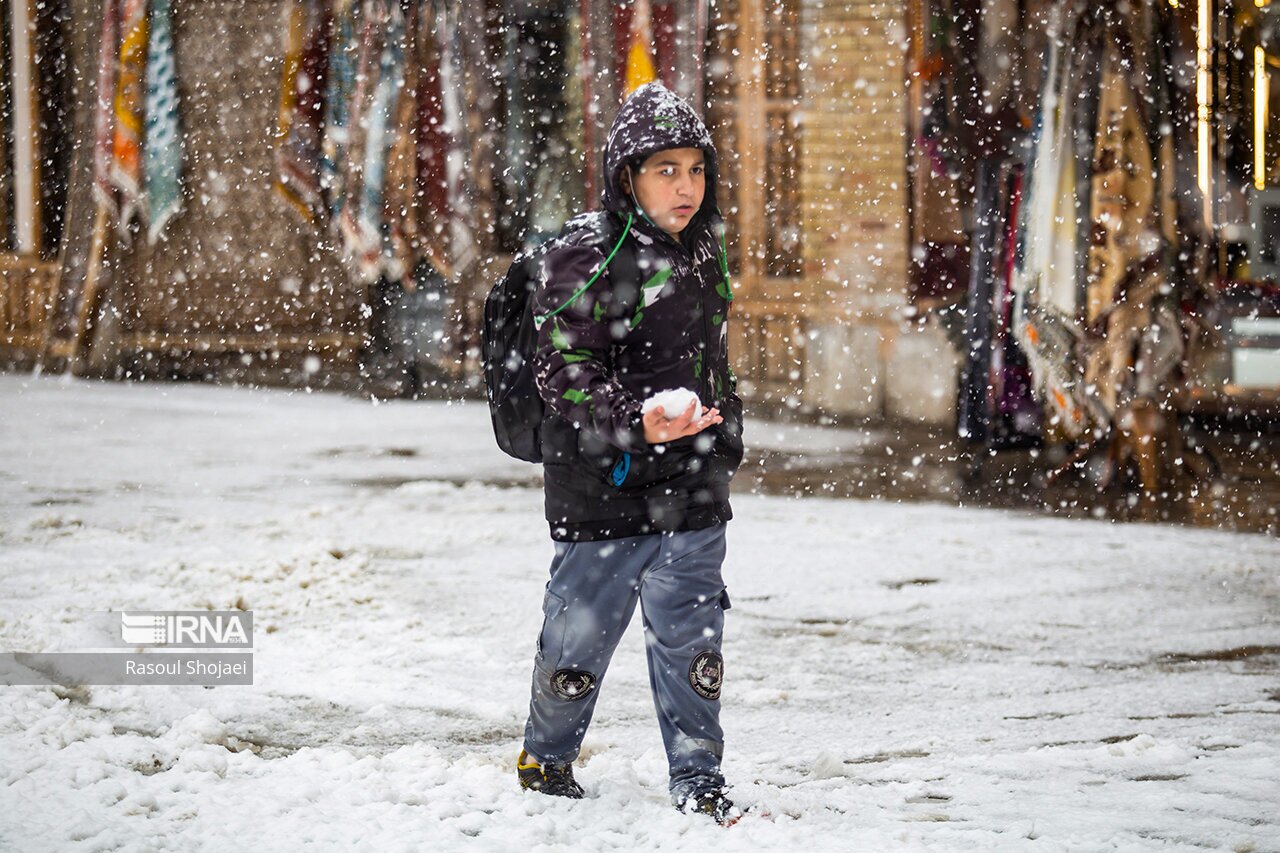 تصاویر: بارش برف در نصف جهان