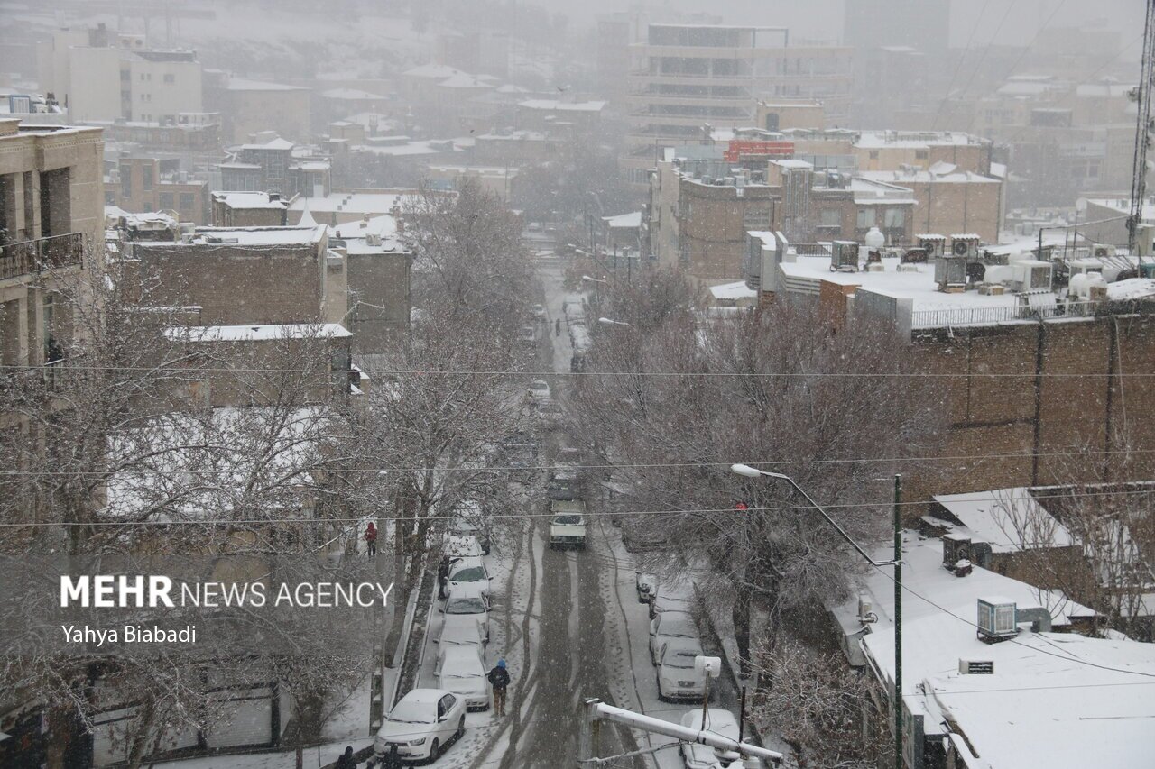 تصاویر: بارش نخستین برف زمستانی در کرمانشاه