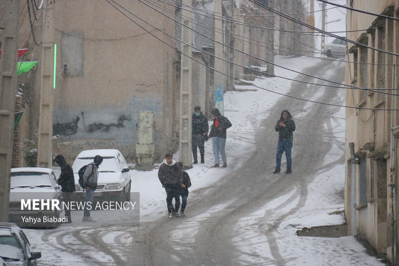 تصاویر: بارش نخستین برف زمستانی در کرمانشاه