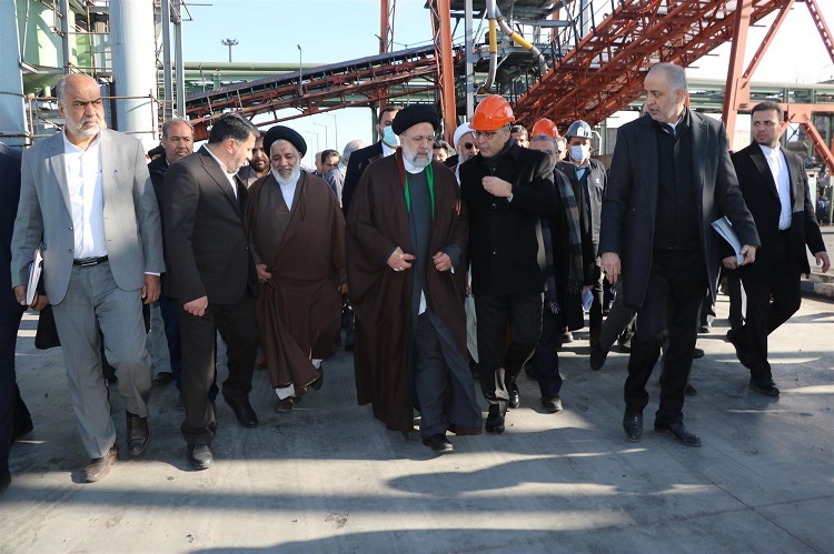 افتتاح مجتمع فولاد بافق با مشارکت بانک ملت با حضور رییس جمهور