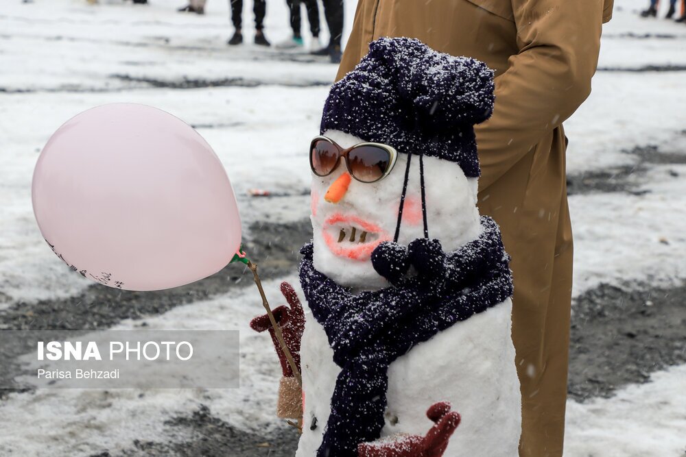 تصاویر: تفریح برفی در دره گردو اراک