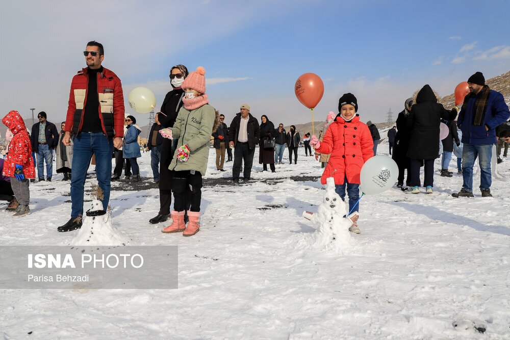 تصاویر: تفریح برفی در دره گردو اراک