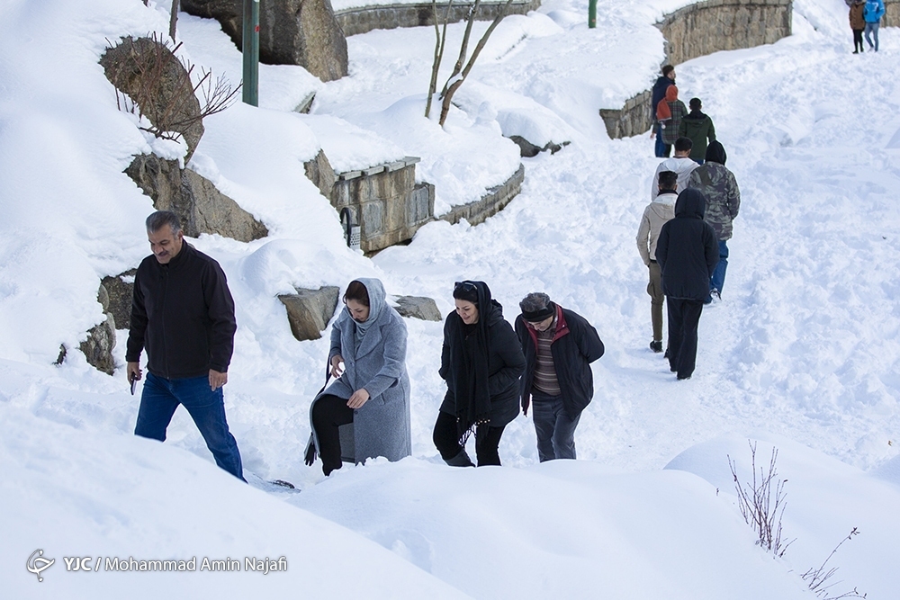 تصاویر: آبشار یخی گنجنامه در همدان