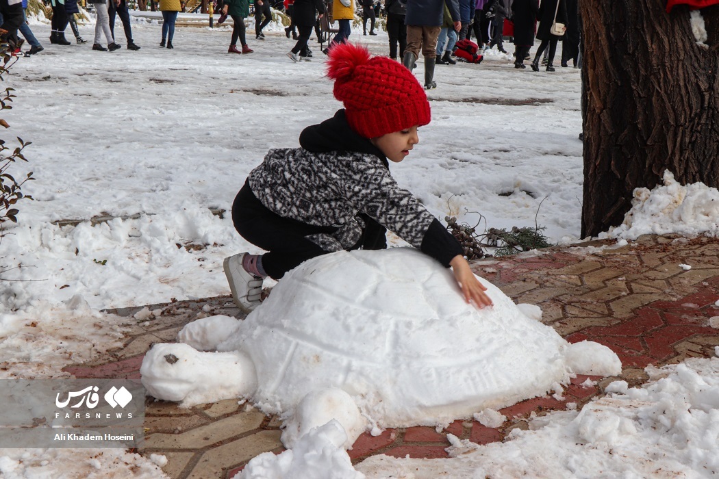 تصاویر: جشنواره «آدم برفی» در آباده