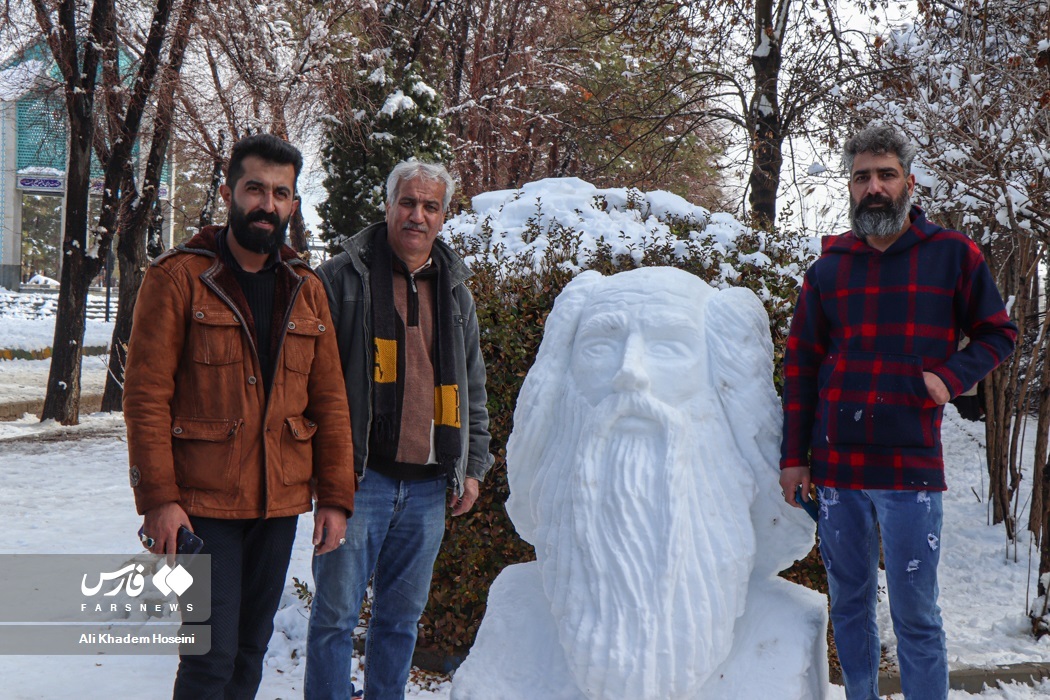 تصاویر: جشنواره «آدم برفی» در آباده