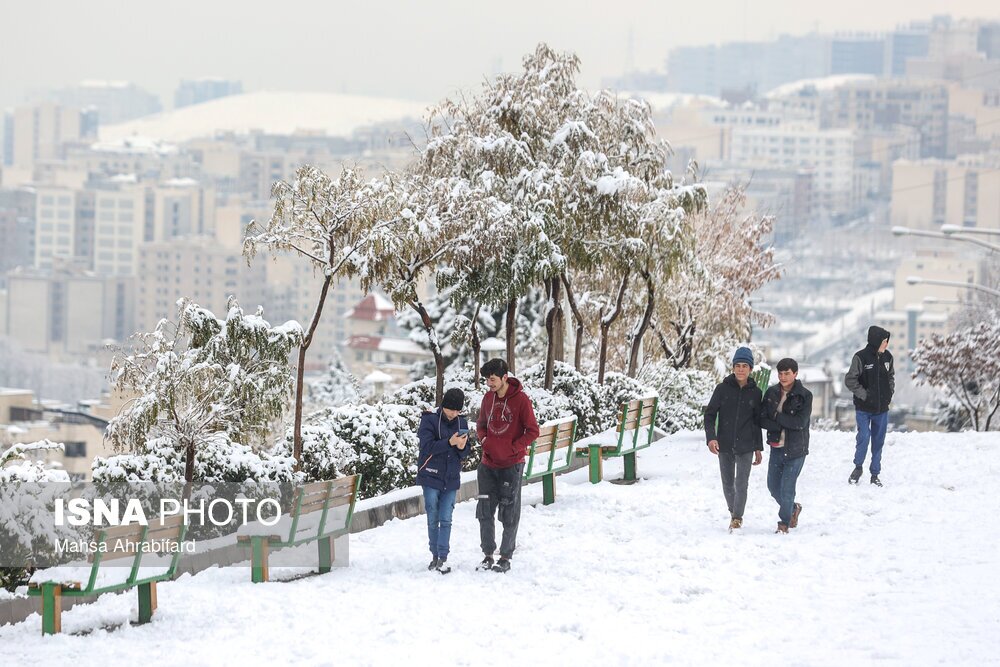 تصاویر: نخستین برف زمستانی تهران