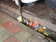 ویدیو / خیابان و جداول پر از زباله یاسوج پس از یک روز بارانی