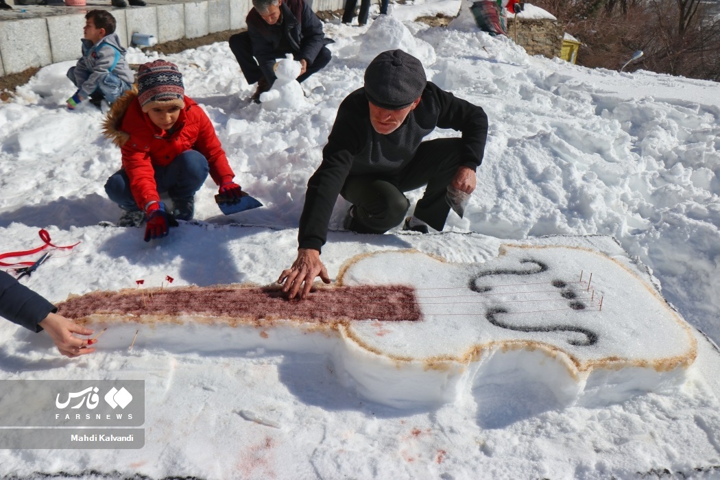 تصاویر: جشنواره آدم برفی در همدان