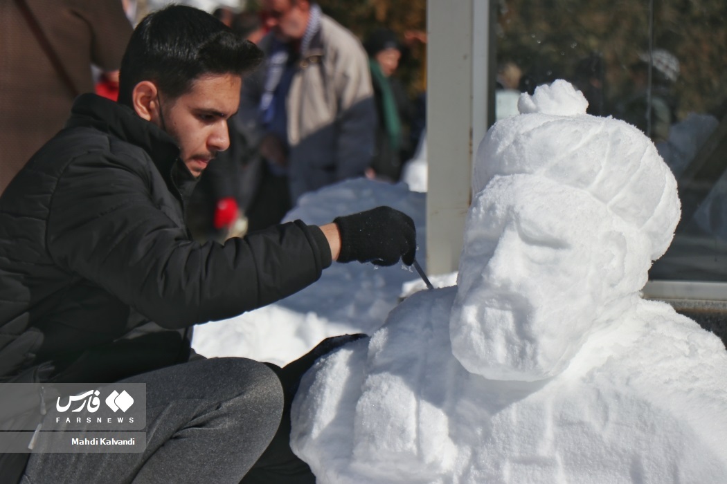 تصاویر: جشنواره آدم برفی در همدان