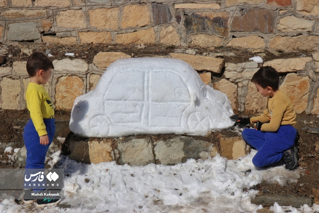 تصاویر: جشنواره آدم برفی در همدان