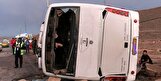 واژگونی اتوبوس در محور بویین زهرا/ ۱۸ نفر مصدوم شدند