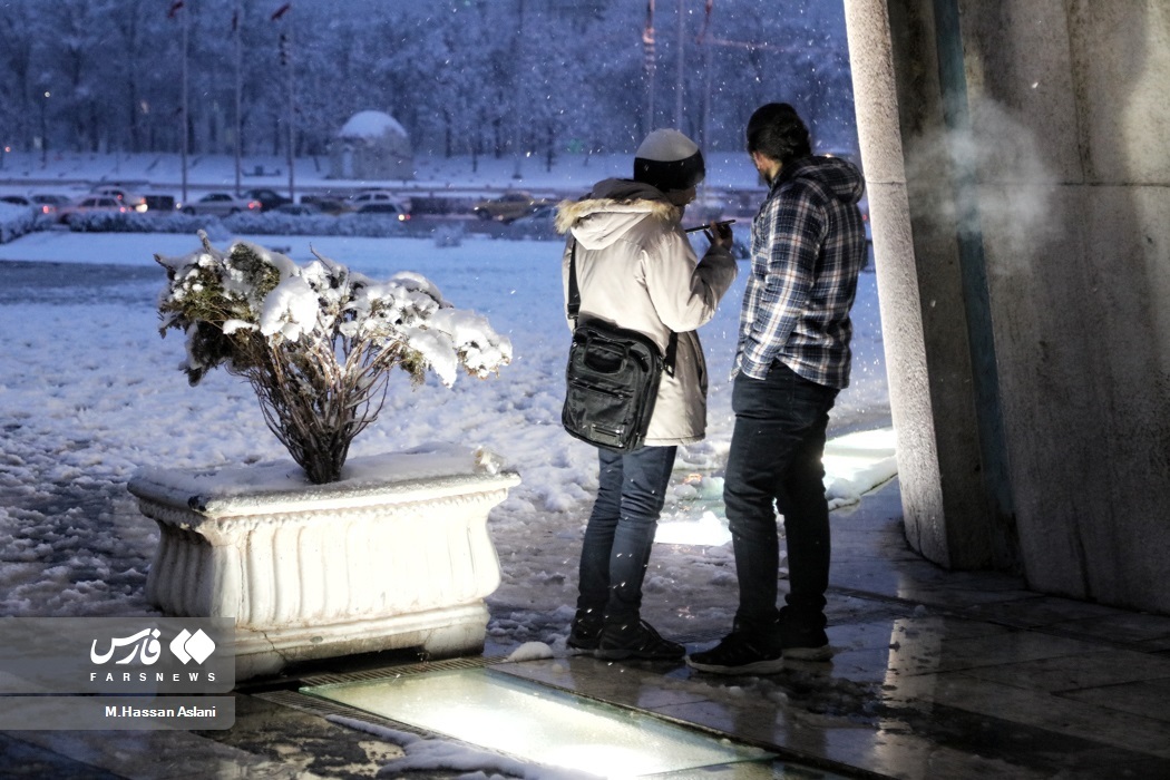 تصاویر: بارش برف در پایتخت