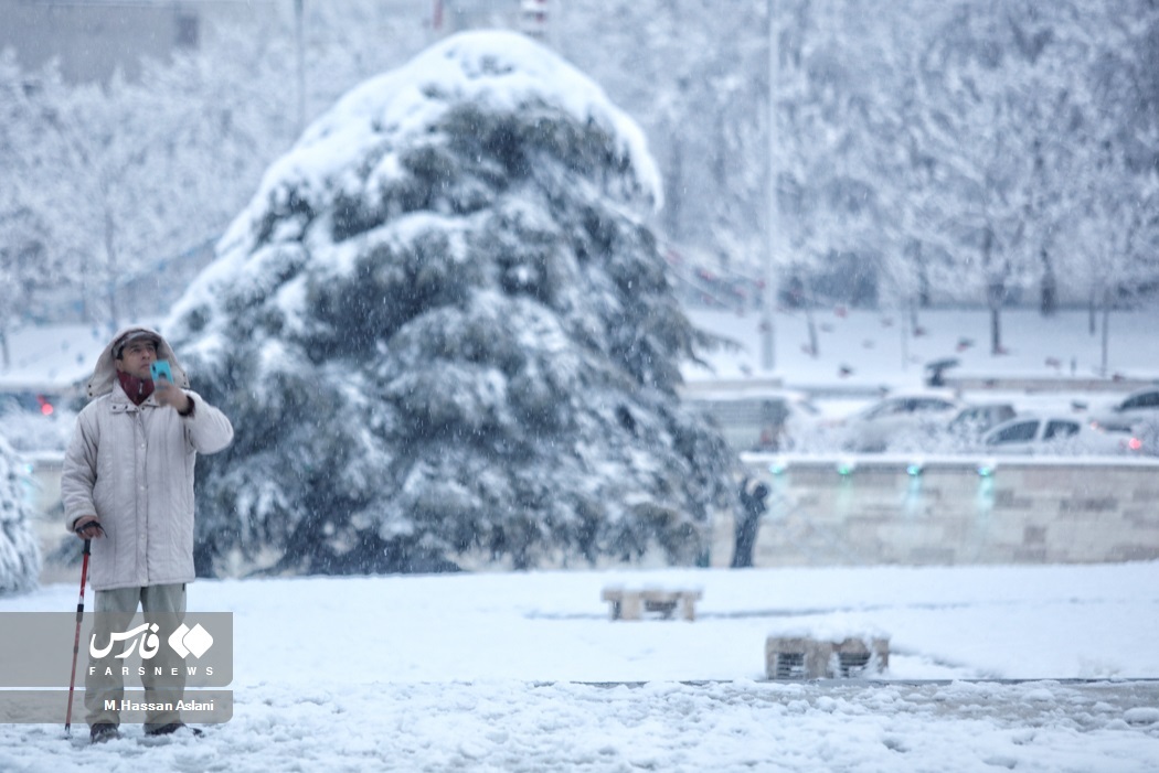 تصاویر: بارش برف در پایتخت