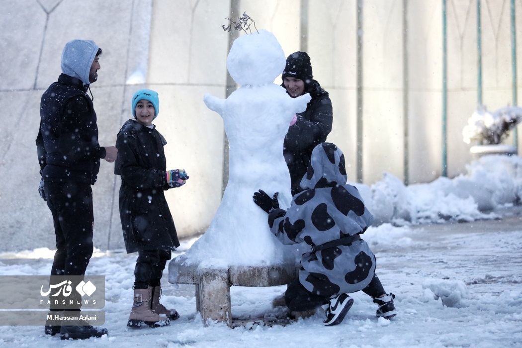 تصاویر: بارش برف در پایتخت