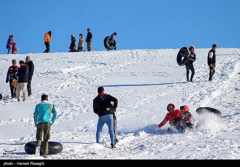 تصاویر: تفریحات زمستانی در ابهر - زنجان