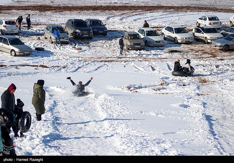 تصاویر: تفریحات زمستانی در ابهر - زنجان