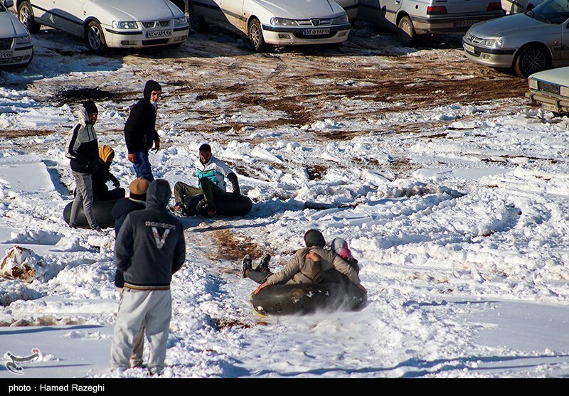 تصاویر: تفریحات زمستانی در ابهر - زنجان