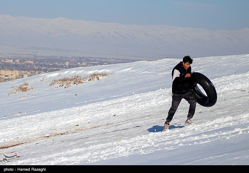 تصاویر: تفریحات زمستانی در ابهر - زنجان