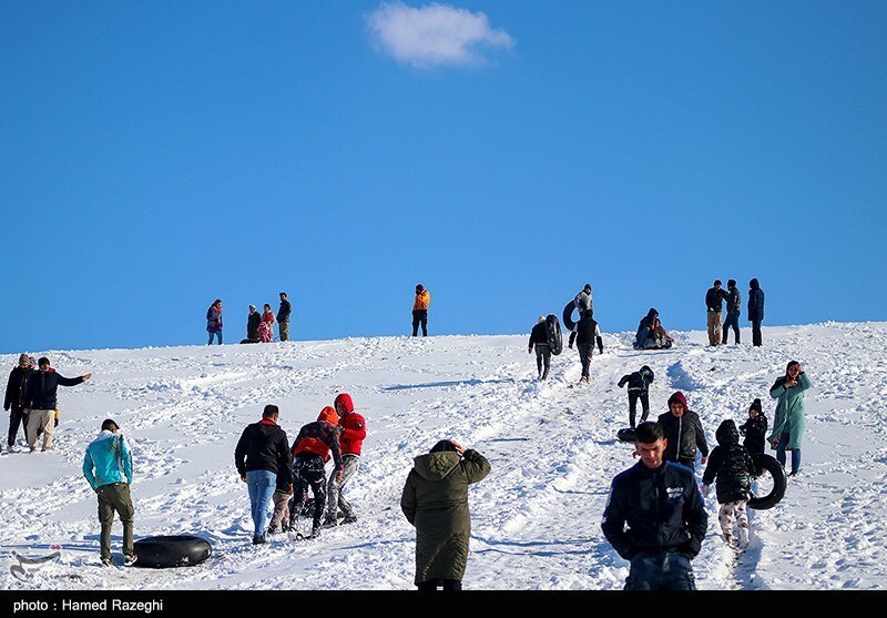 تصاویر: تفریحات زمستانی در ابهر - زنجان