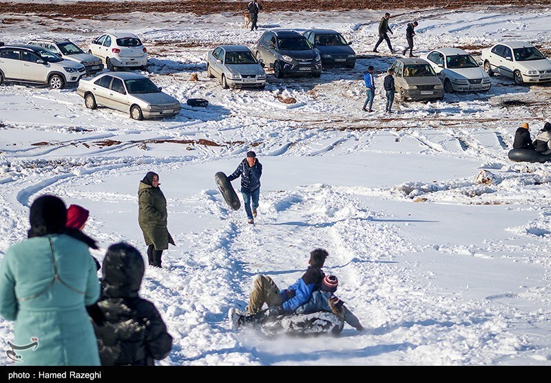تصاویر: تفریحات زمستانی در ابهر - زنجان