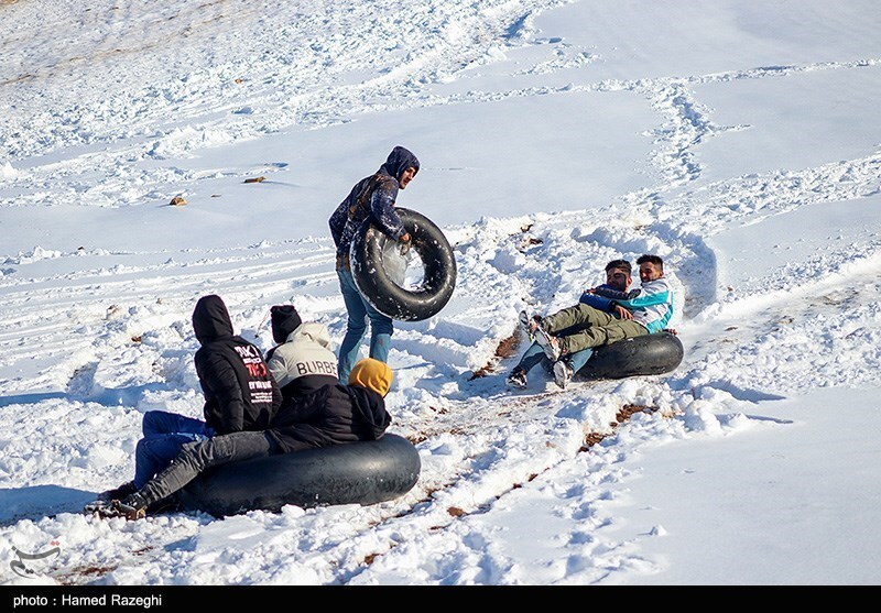 تصاویر: تفریحات زمستانی در ابهر - زنجان