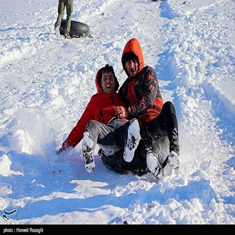تصاویر: تفریحات زمستانی در ابهر - زنجان
