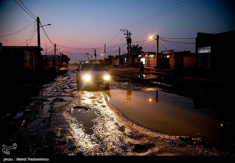 تصاویر: وضعیت خیابانهای کوی سیاحی اهواز