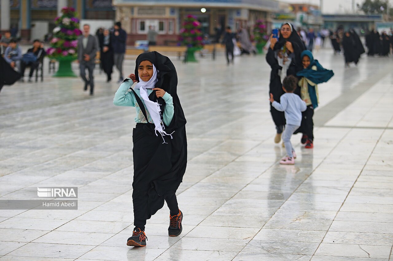 تصاویر: طوفان در جمکران
