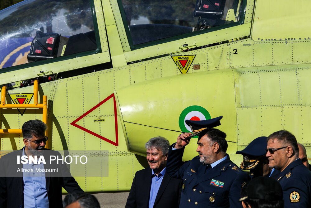 تصاویر: افتتاح خط تولید و رونمایی از جت آموزشی پیشرفته یاسین