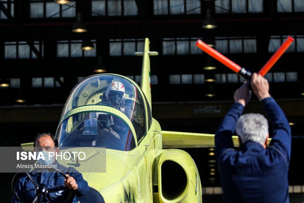 تصاویر: افتتاح خط تولید و رونمایی از جت آموزشی پیشرفته یاسین