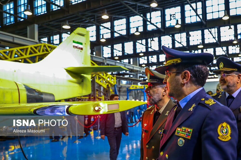 تصاویر: افتتاح خط تولید و رونمایی از جت آموزشی پیشرفته یاسین